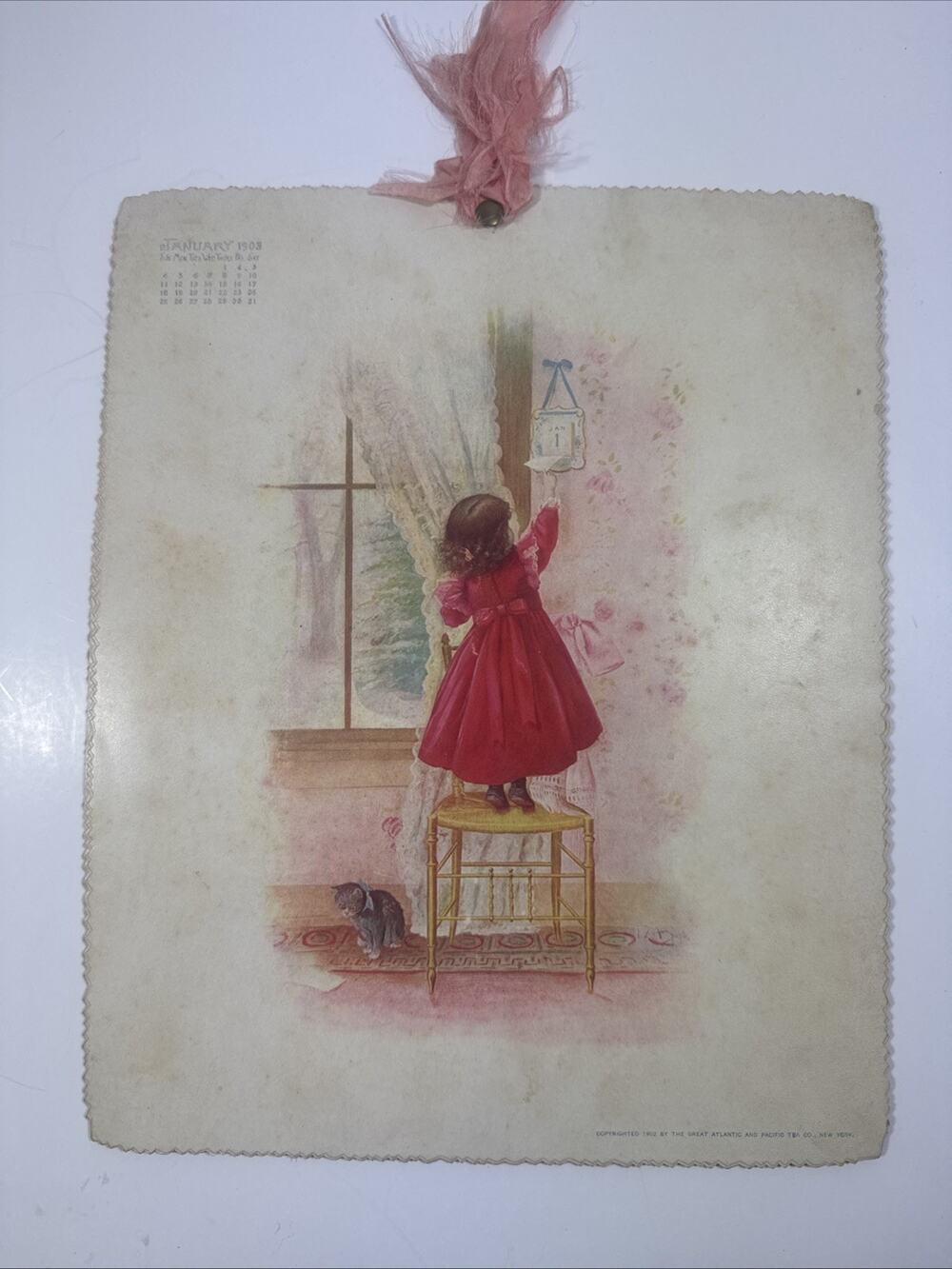 1903 Calendar By The Great Atlantic And Pacific Tea Co